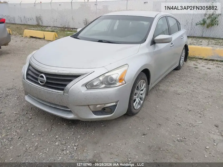 2015 NISSAN ALTIMA VIN 1N4AL3AP2FN305882 — фото 2