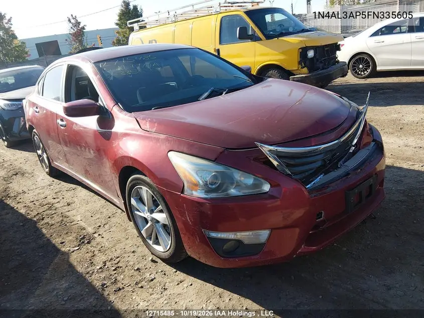 NISSAN ALTIMA 2015, VIN 1N4AL3AP5FN335605