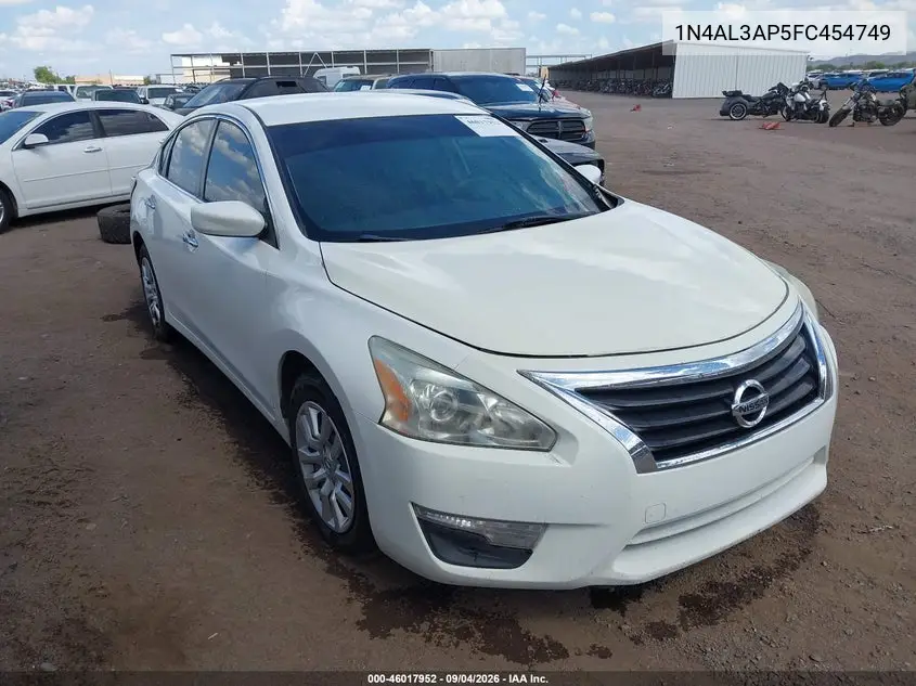 NISSAN ALTIMA 2015, VIN 1N4AL3AP5FC454749
