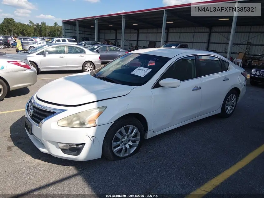 2015 NISSAN ALTIMA VIN 1N4AL3APXFN385321 — фото 2
