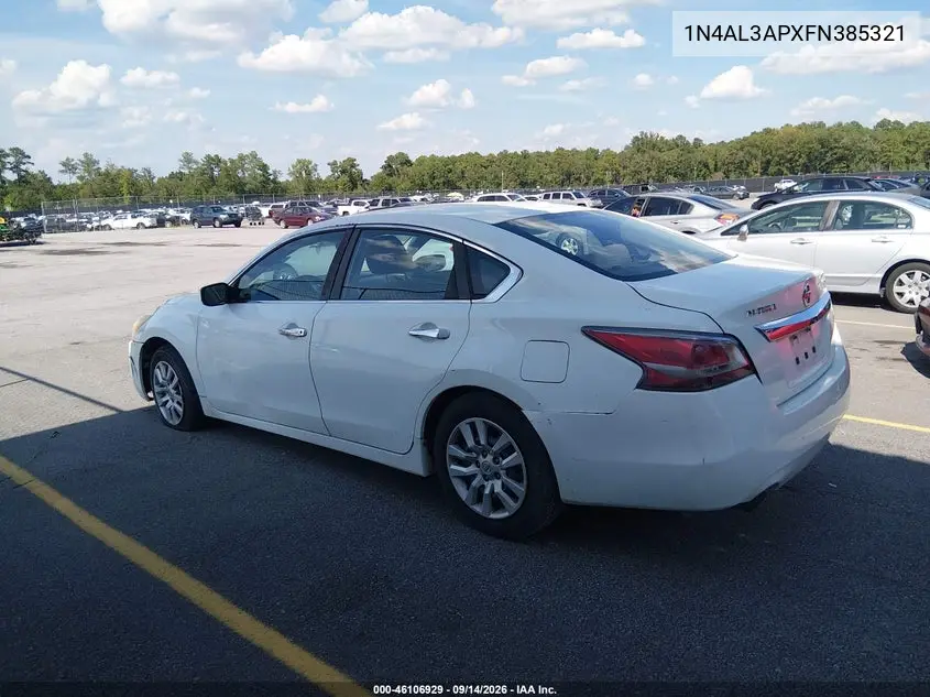 2015 NISSAN ALTIMA VIN 1N4AL3APXFN385321 — фото 3