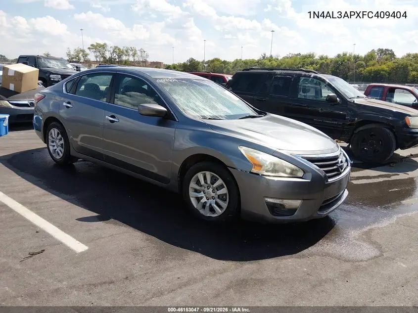 NISSAN ALTIMA 2015, VIN 1N4AL3APXFC409404
