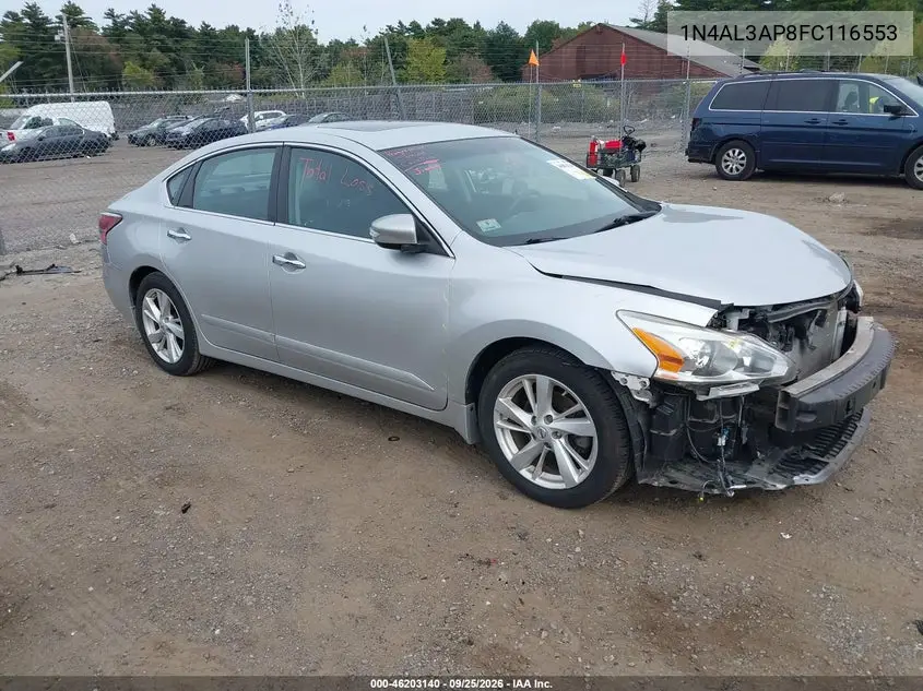 NISSAN ALTIMA 2015, VIN 1N4AL3AP8FC116553