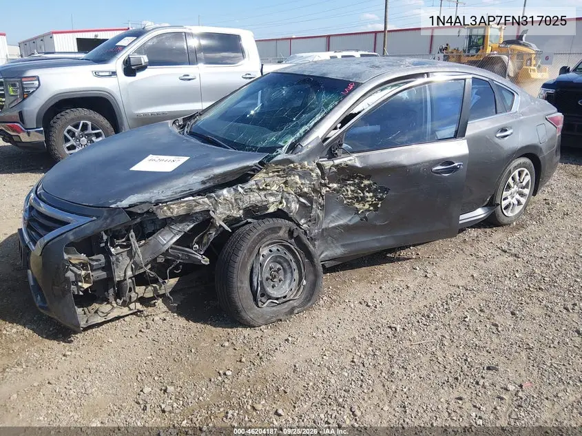2015 NISSAN ALTIMA VIN 1N4AL3AP7FN317025 — фото 2
