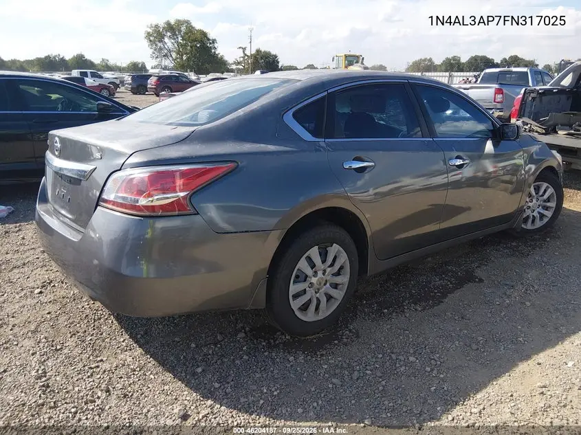 2015 NISSAN ALTIMA VIN 1N4AL3AP7FN317025 — фото 4