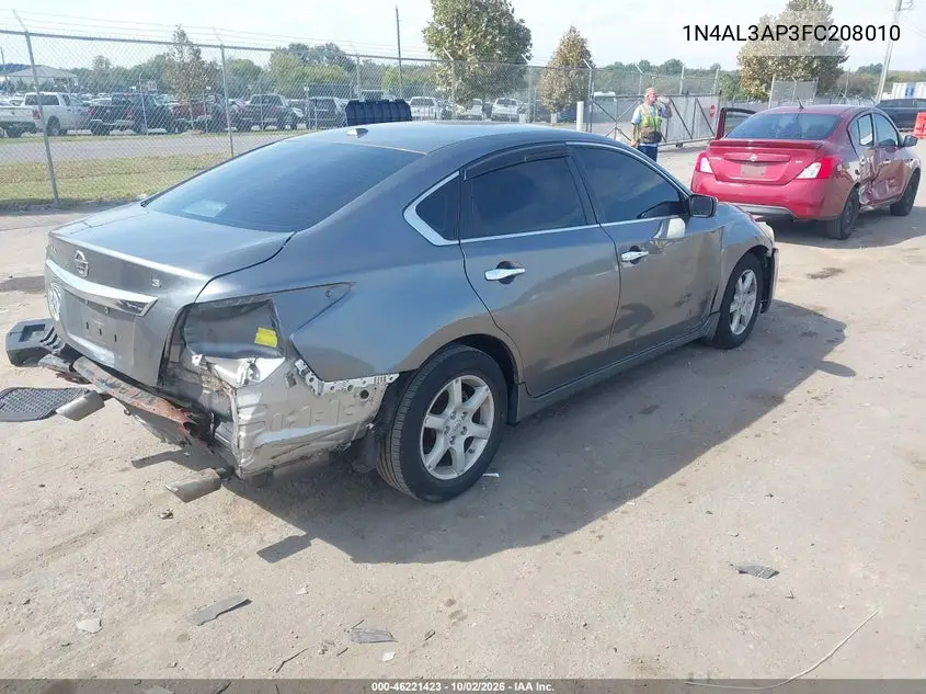 2015 NISSAN ALTIMA VIN 1N4AL3AP3FC208010 — фото 4
