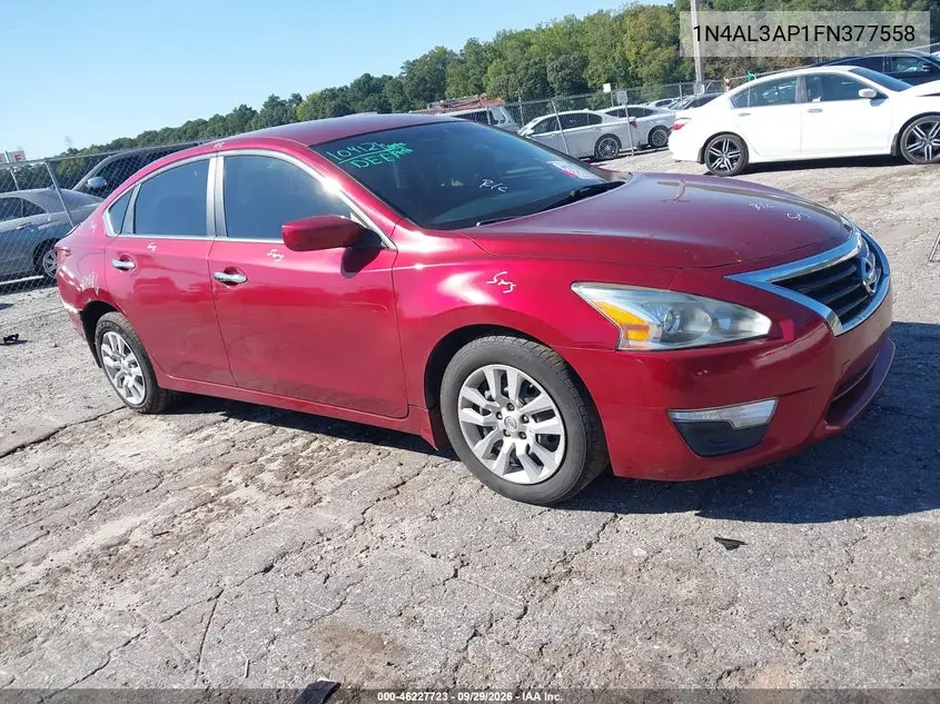 NISSAN ALTIMA 2015, VIN 1N4AL3AP1FN377558