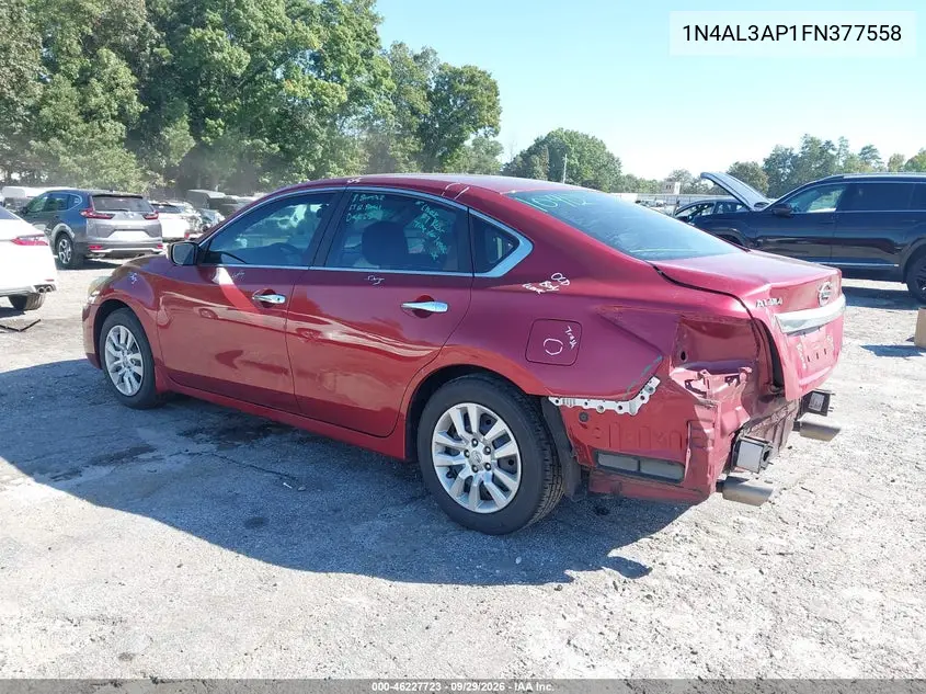 2015 NISSAN ALTIMA VIN 1N4AL3AP1FN377558 — фото 3