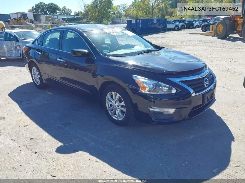 NISSAN ALTIMA 2015, VIN 1N4AL3AP3FC169452