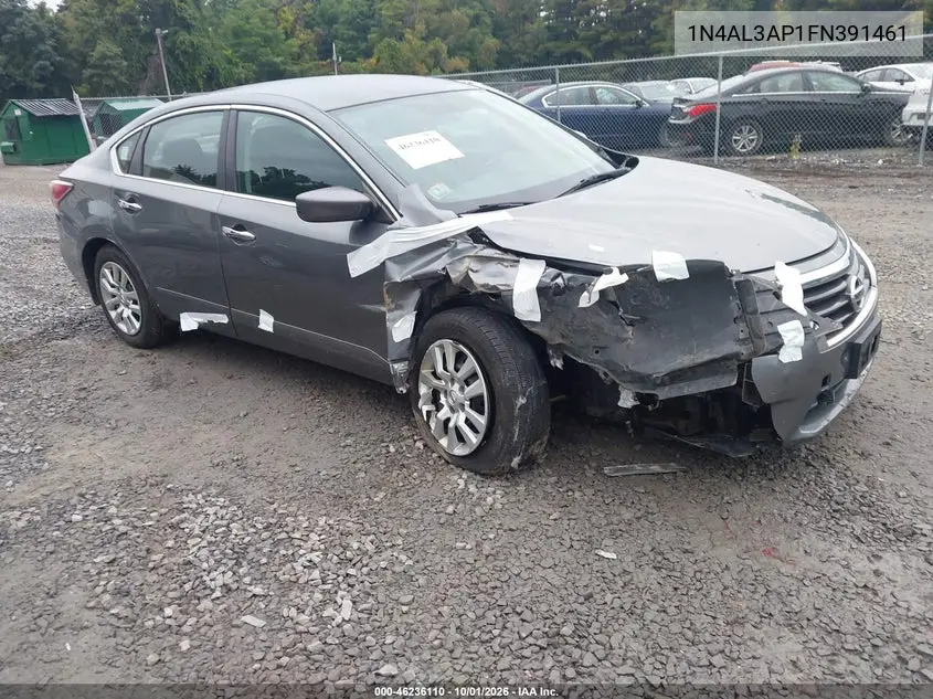 NISSAN ALTIMA 2015, VIN 1N4AL3AP1FN391461