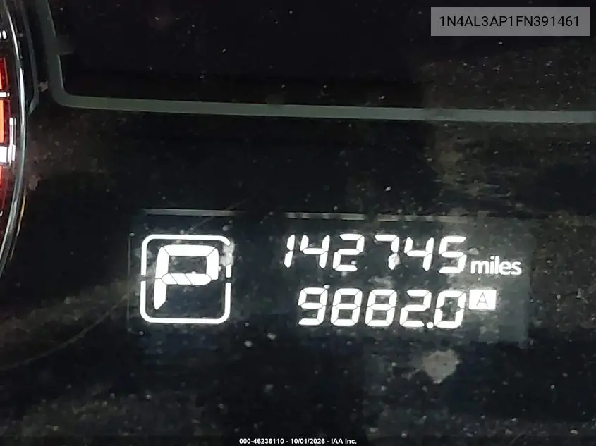2015 NISSAN ALTIMA VIN 1N4AL3AP1FN391461 — фото 7