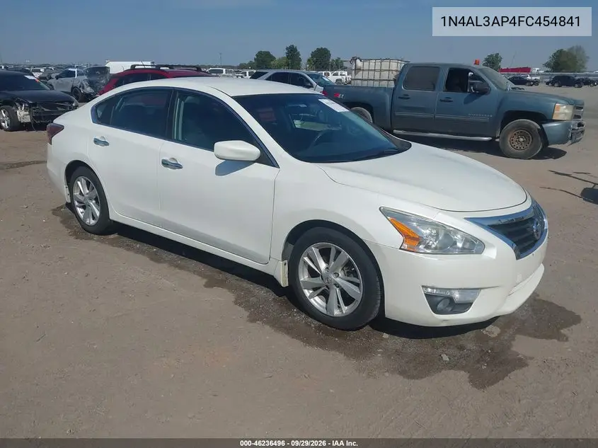 NISSAN ALTIMA 2015, VIN 1N4AL3AP4FC454841