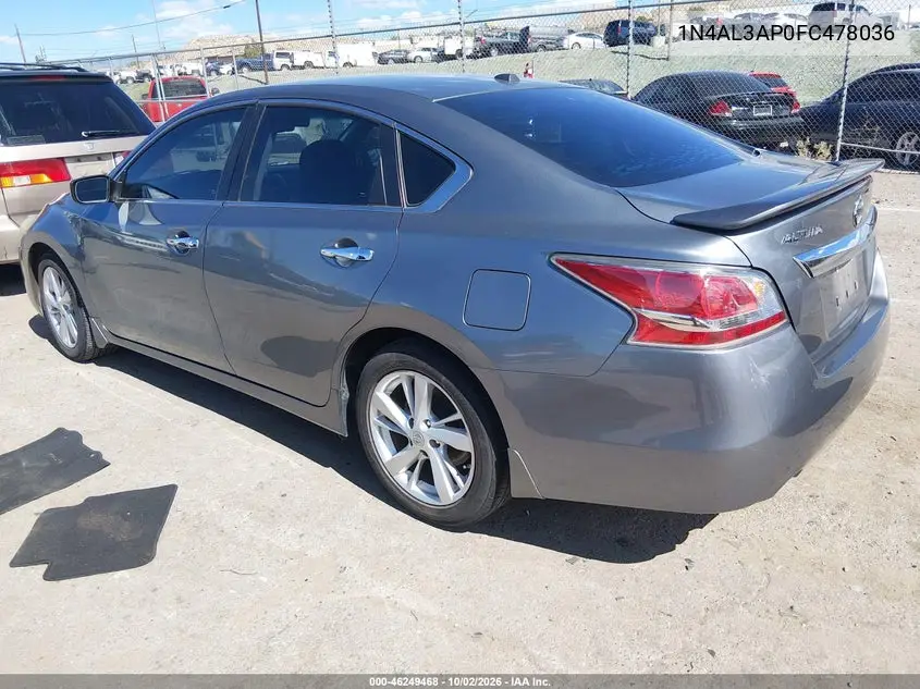 2015 NISSAN ALTIMA VIN 1N4AL3AP0FC478036 — фото 3