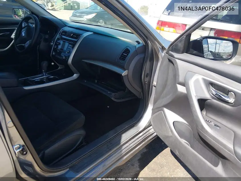 2015 NISSAN ALTIMA VIN 1N4AL3AP0FC478036 — фото 5