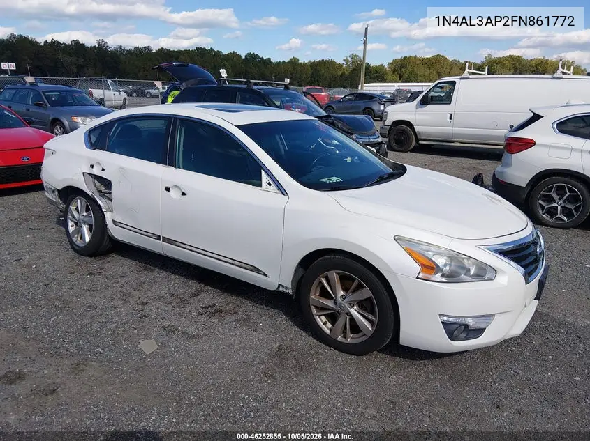 NISSAN ALTIMA 2015, VIN 1N4AL3AP2FN861772