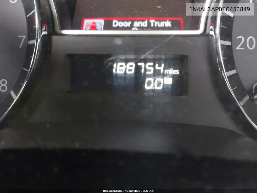 2015 NISSAN ALTIMA VIN 1N4AL3AP0FC450849 — фото 15