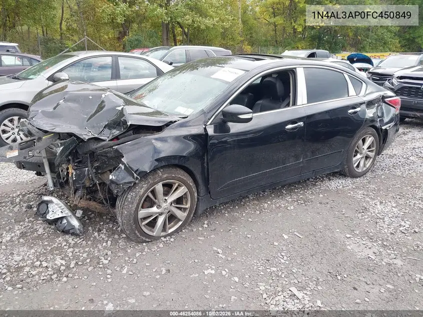 2015 NISSAN ALTIMA VIN 1N4AL3AP0FC450849 — фото 2