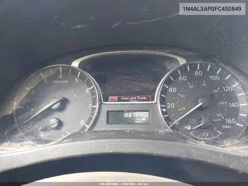 2015 NISSAN ALTIMA VIN 1N4AL3AP0FC450849 — фото 7