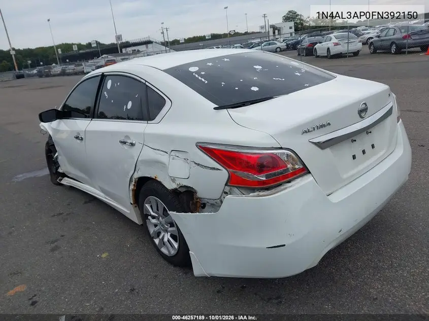 2015 NISSAN ALTIMA VIN 1N4AL3AP0FN392150 — фото 3