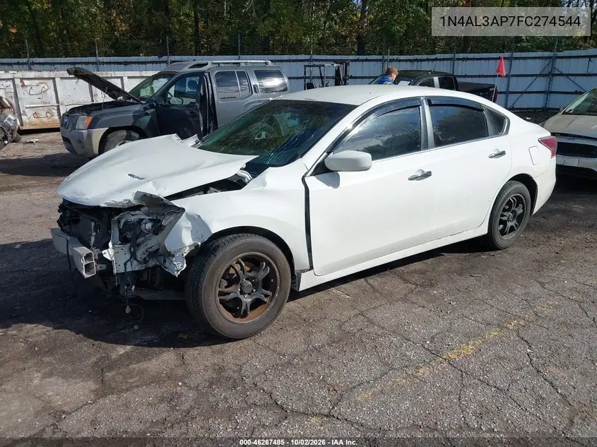 2015 NISSAN ALTIMA VIN 1N4AL3AP7FC274544 — фото 2
