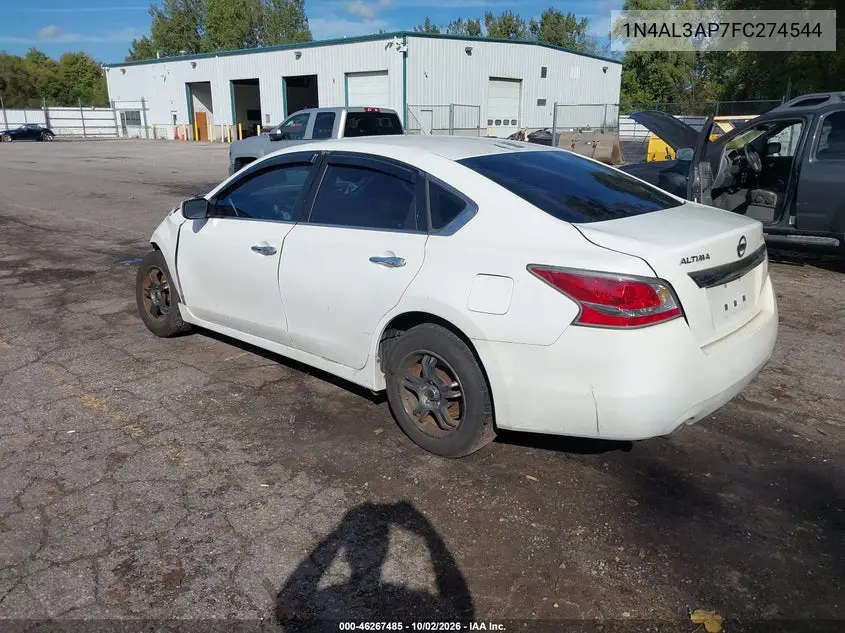2015 NISSAN ALTIMA VIN 1N4AL3AP7FC274544 — фото 3
