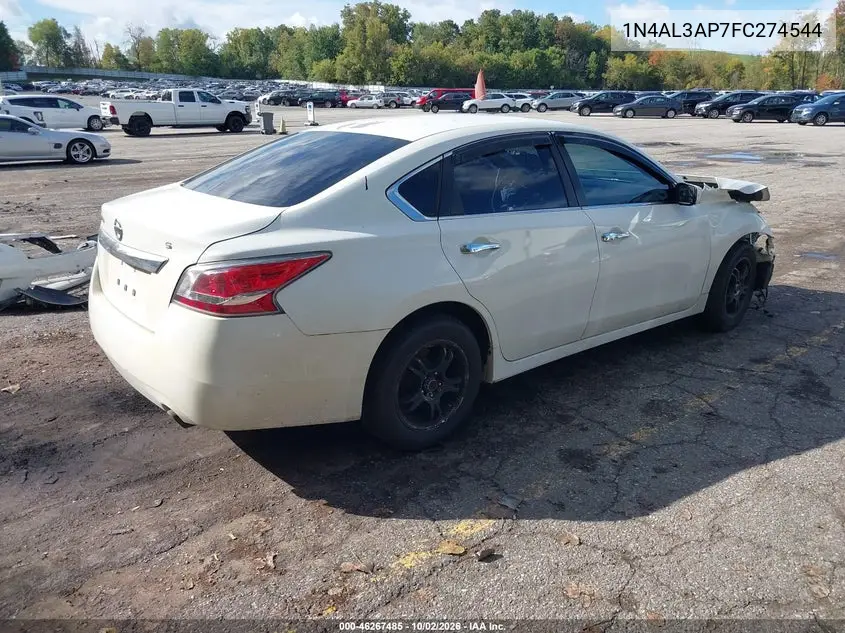 2015 NISSAN ALTIMA VIN 1N4AL3AP7FC274544 — фото 4