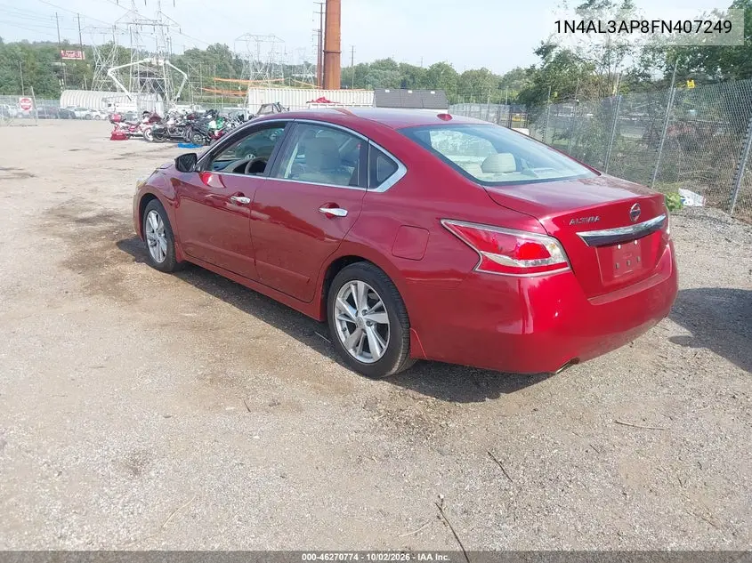 2015 NISSAN ALTIMA VIN 1N4AL3AP8FN407249 — фото 3