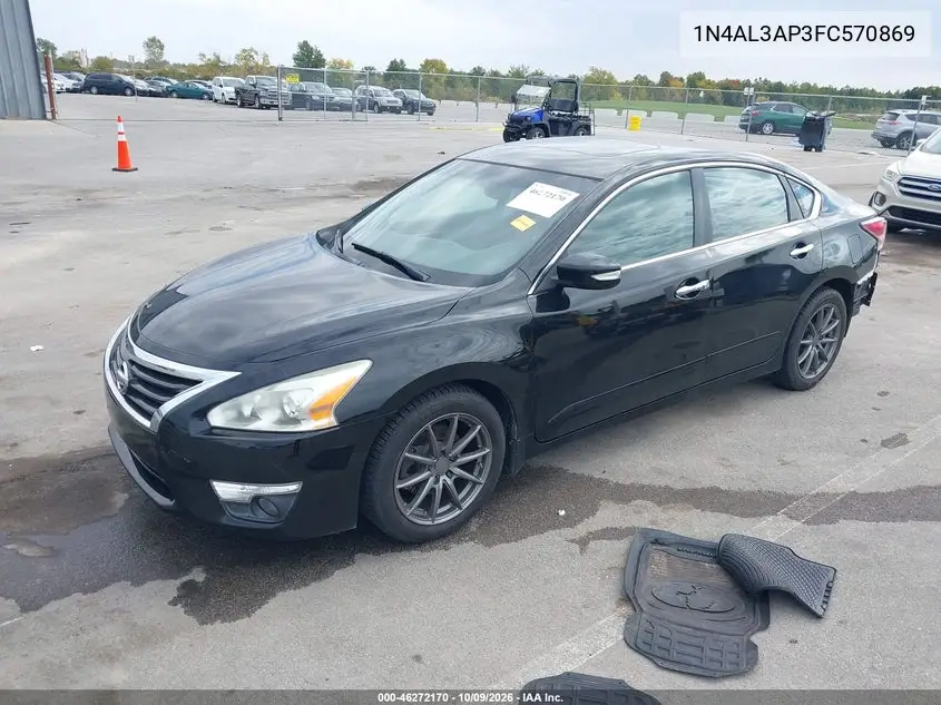2015 NISSAN ALTIMA VIN 1N4AL3AP3FC570869 — фото 2