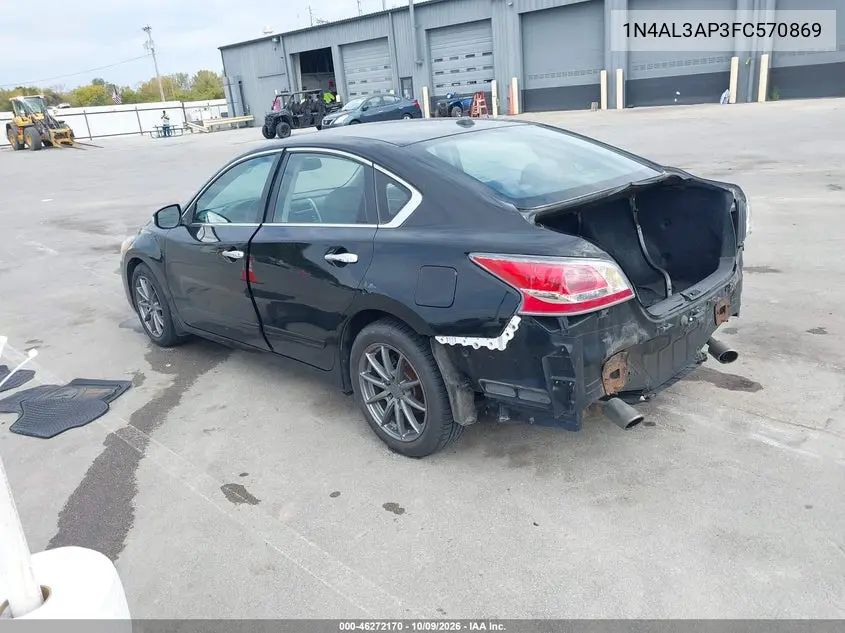 2015 NISSAN ALTIMA VIN 1N4AL3AP3FC570869 — фото 3