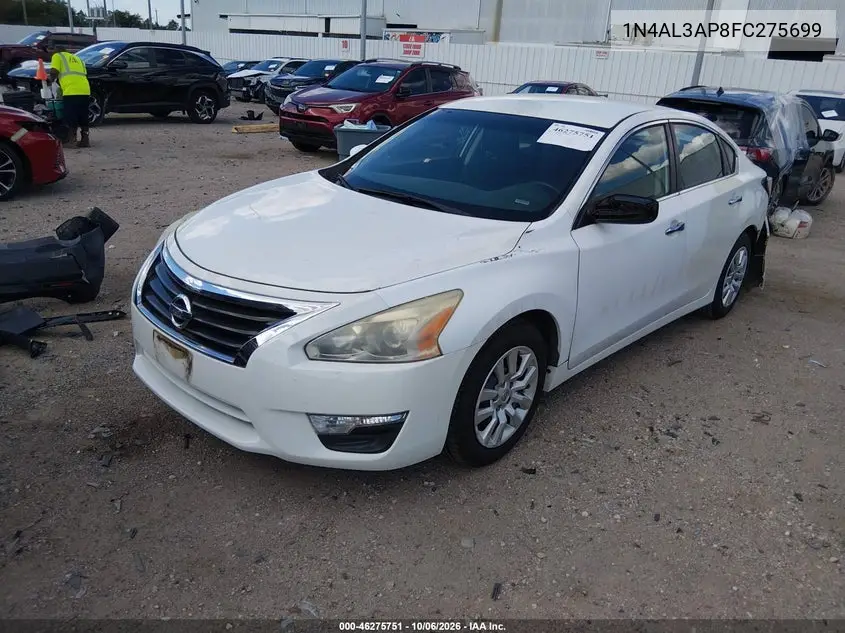 2015 NISSAN ALTIMA VIN 1N4AL3AP8FC275699 — фото 2
