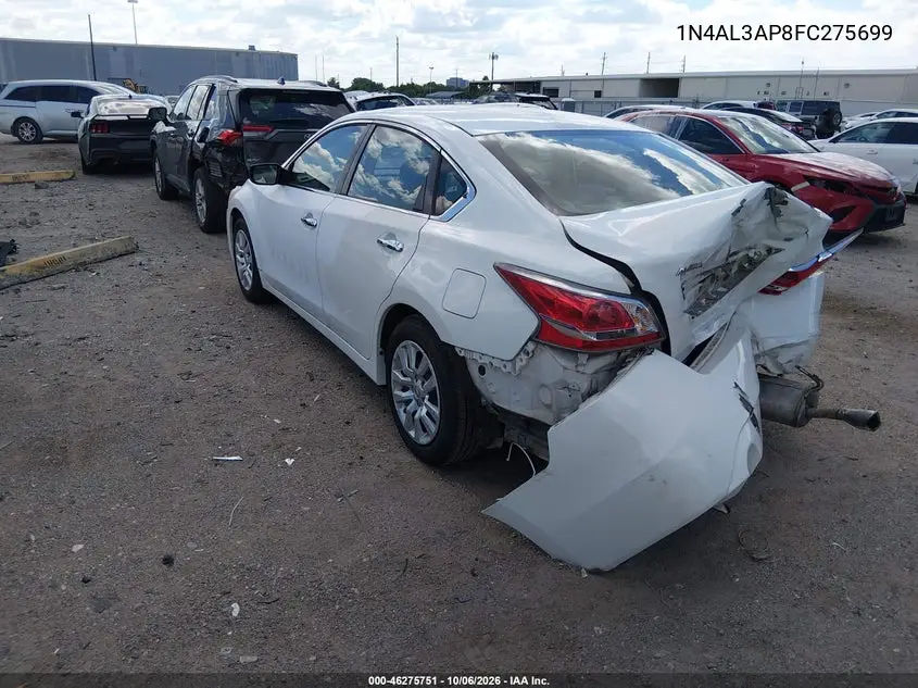 2015 NISSAN ALTIMA VIN 1N4AL3AP8FC275699 — фото 3