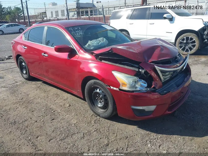 NISSAN ALTIMA 2015, VIN 1N4AL3AP8FN882478