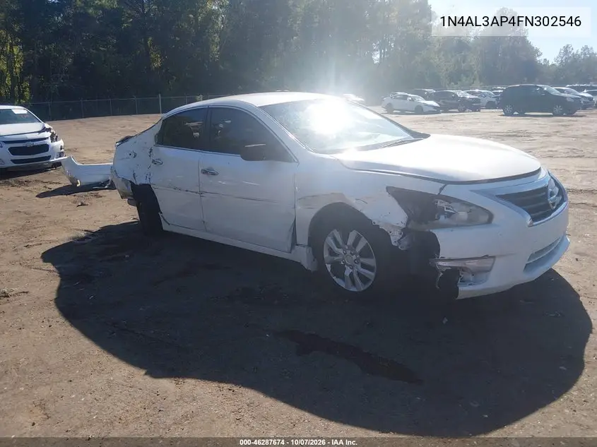 NISSAN ALTIMA 2015, VIN 1N4AL3AP4FN302546