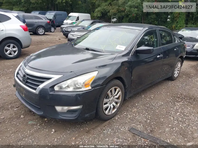 2015 NISSAN ALTIMA VIN 1N4AL3AP3FC424827 — фото 2
