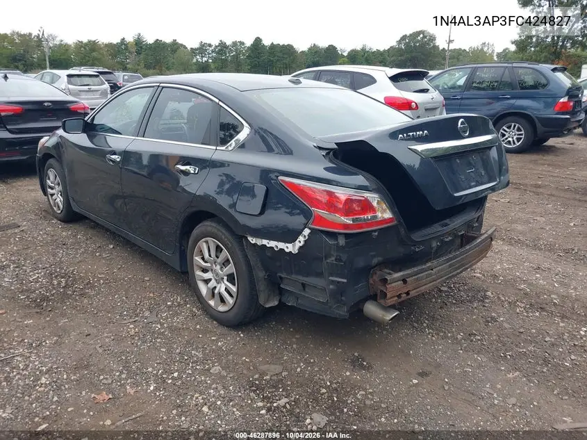 2015 NISSAN ALTIMA VIN 1N4AL3AP3FC424827 — фото 3