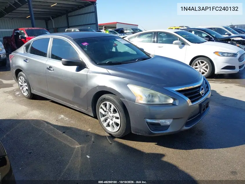 NISSAN ALTIMA 2015, VIN 1N4AL3AP1FC240132