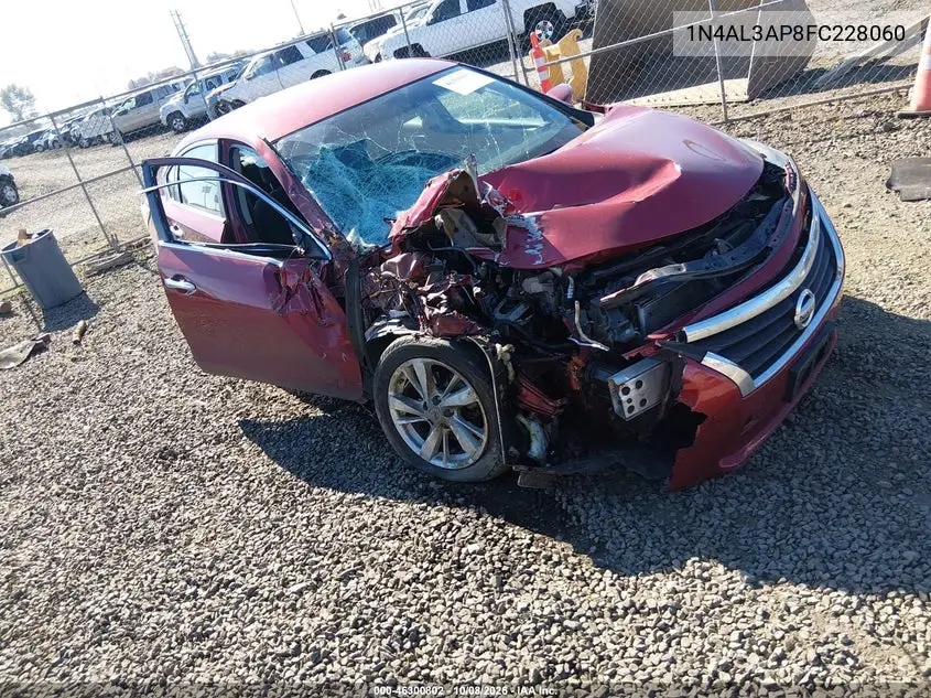 NISSAN ALTIMA 2015, VIN 1N4AL3AP8FC228060