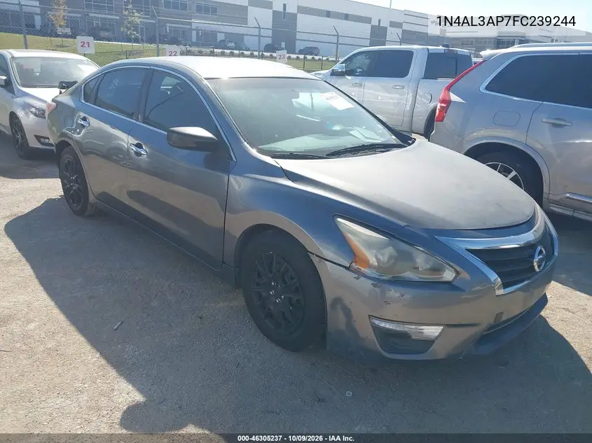 NISSAN ALTIMA 2015, VIN 1N4AL3AP7FC239244