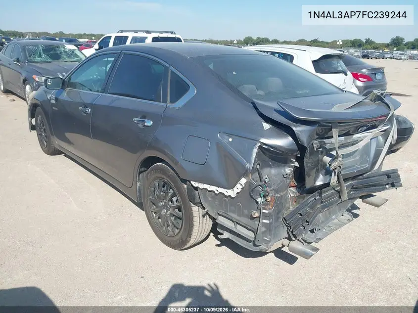 2015 NISSAN ALTIMA VIN 1N4AL3AP7FC239244 — фото 3