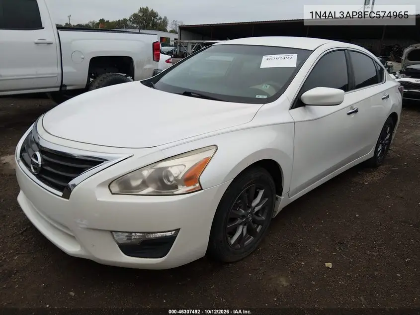 2015 NISSAN ALTIMA VIN 1N4AL3AP8FC574965 — фото 2