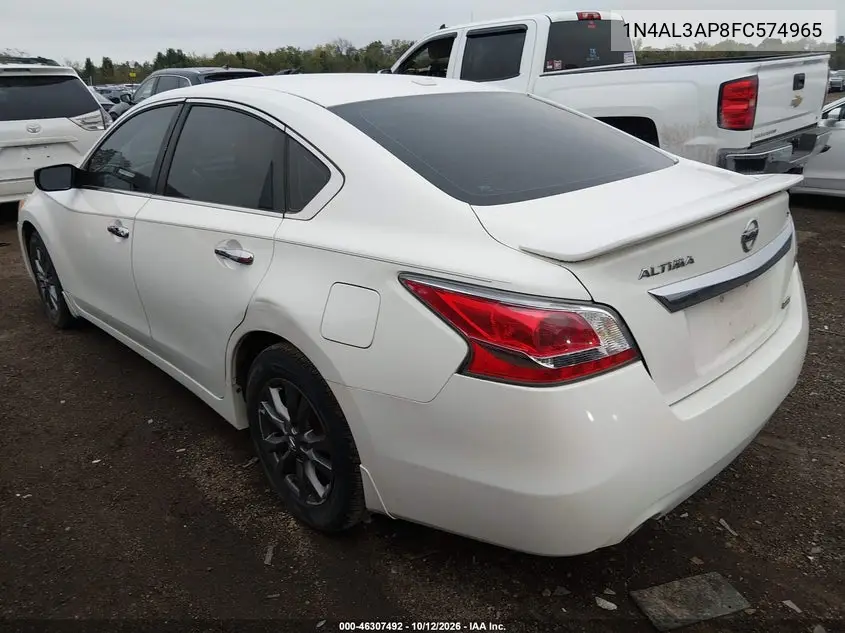 2015 NISSAN ALTIMA VIN 1N4AL3AP8FC574965 — фото 3