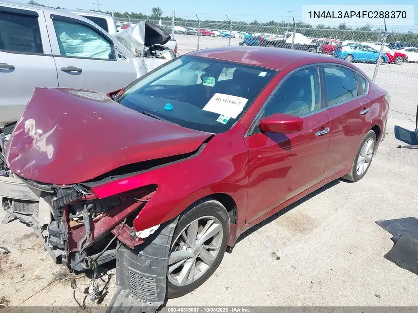 2015 NISSAN ALTIMA VIN 1N4AL3AP4FC288370 — фото 2