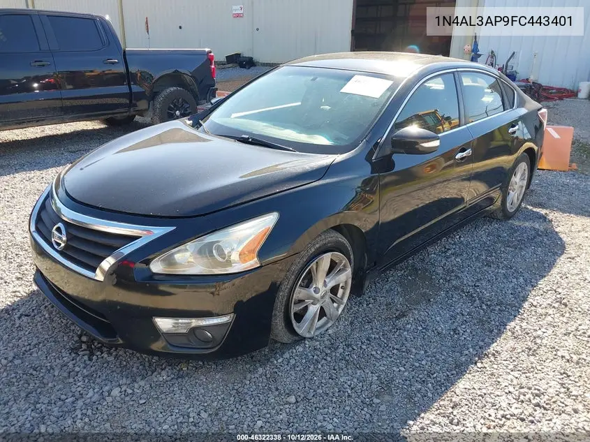 2015 NISSAN ALTIMA VIN 1N4AL3AP9FC443401 — фото 2