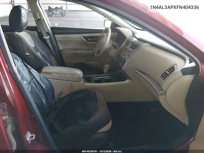 2015 NISSAN ALTIMA VIN 1N4AL3APXFN404336 — фото 5