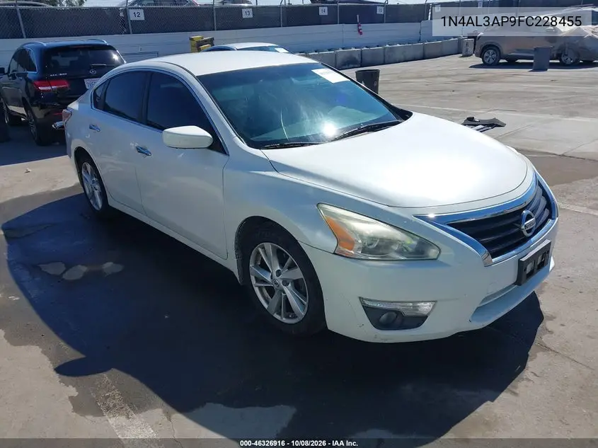 NISSAN ALTIMA 2015, VIN 1N4AL3AP9FC228455