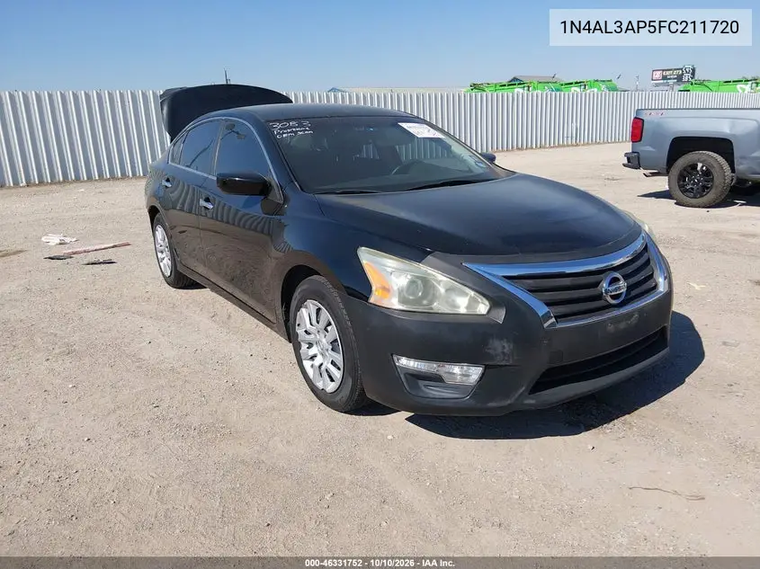 NISSAN ALTIMA 2015, VIN 1N4AL3AP5FC211720