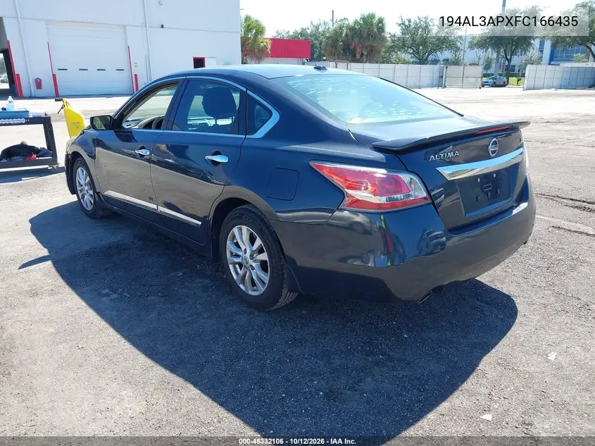 2015 NISSAN ALTIMA VIN 194AL3APXFC166435 — фото 3