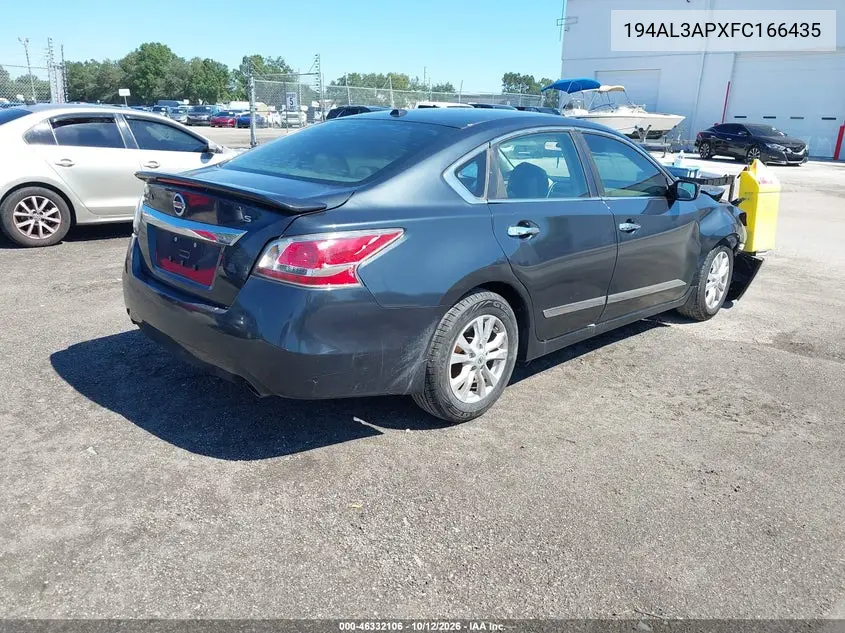 2015 NISSAN ALTIMA VIN 194AL3APXFC166435 — фото 4