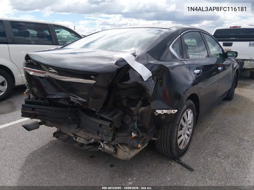 2015 NISSAN ALTIMA VIN 1N4AL3AP8FC116181 — фото 4