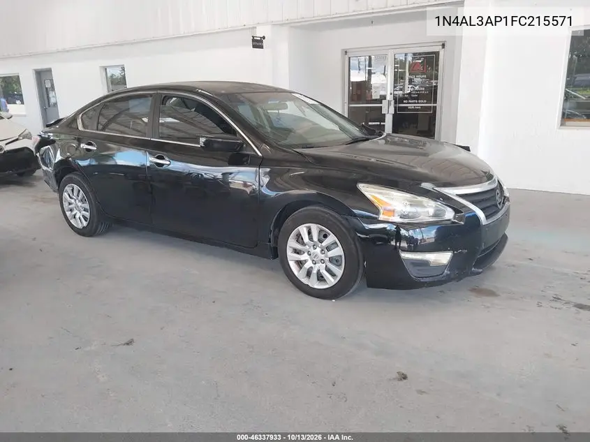 NISSAN ALTIMA 2015, VIN 1N4AL3AP1FC215571